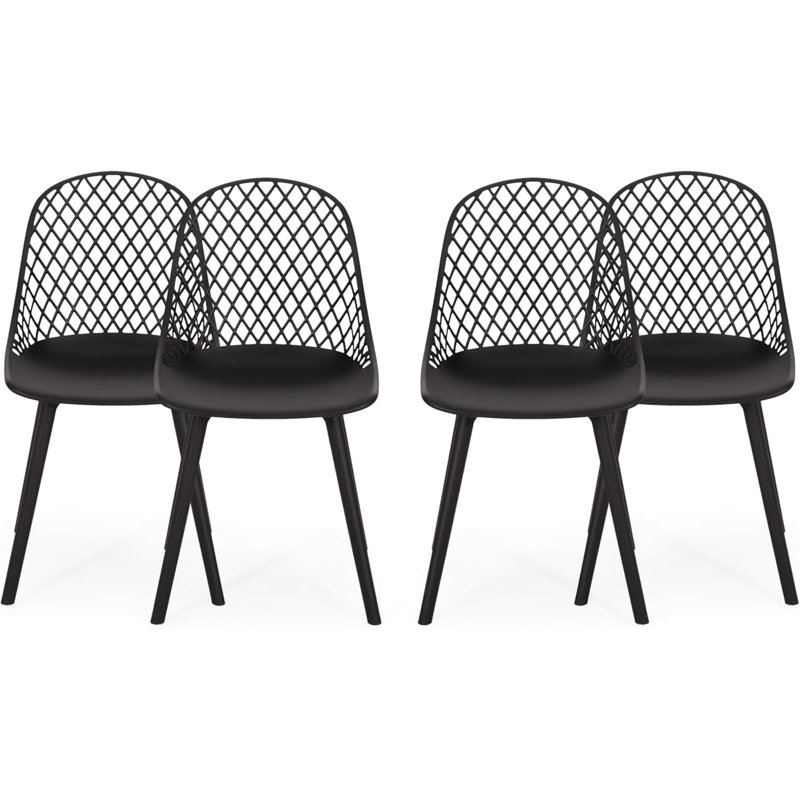 CHAISE LILY (ENSEMBLE DE 4), Noir