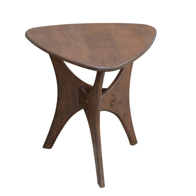Fresca Triangle Wood End Table