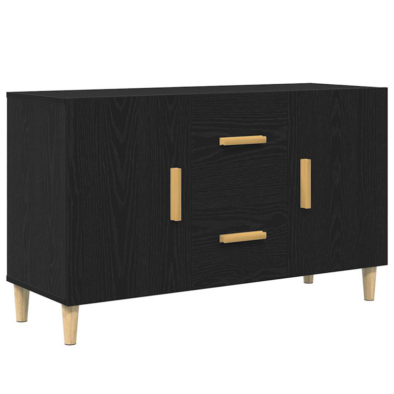 Lastasha 100cm Sideboard, Black Oak