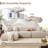 Boneless 82.7" Upholstered Loveseat Sofa Chenille Corduroy Modular Couch Compression-571211645