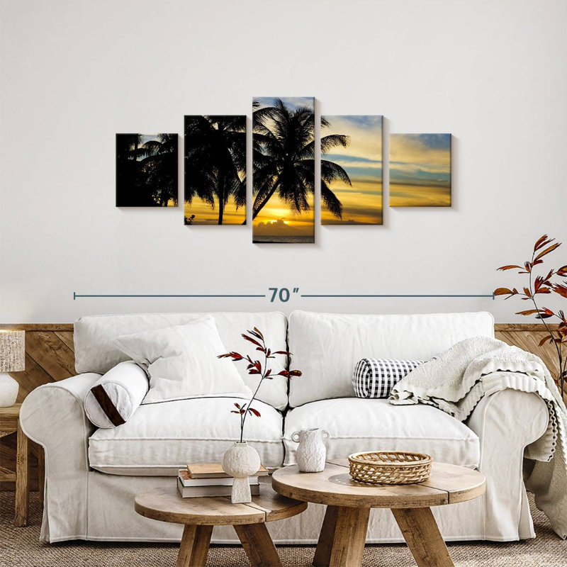 Antilles tropicales des Caraïbes, H 24 po x l 55 po