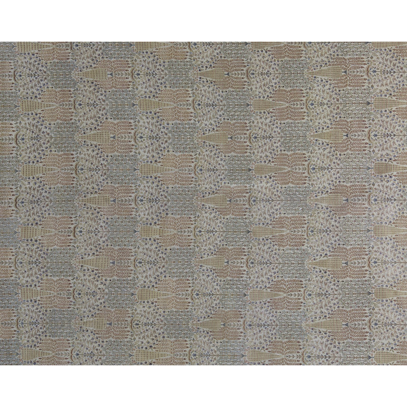 Tapis vert noué à la main de haute qualité
