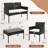 4-Piece Rattan Wicker Patio Furniture Set - Outdoor Conversation Sofa Set with Coffee Table & 2 Chairs-1652793530
