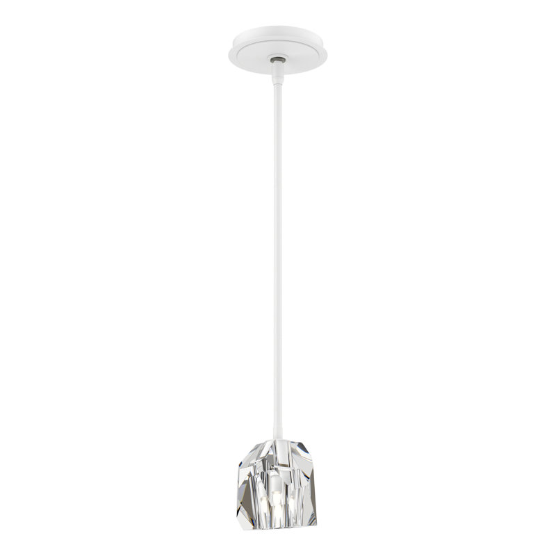 Luminaire suspendu géométrique 1 lumière Gatsby, Blanc