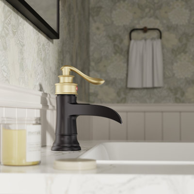 Single-Hole Single-handle Bathroom Faucet with Drain Assembly