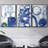 " Blue Circle Study I " 3 - Pieces-97757914-97757919