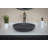 Eden Bath 16.9'' Black Stone Circular Bathroom Sink