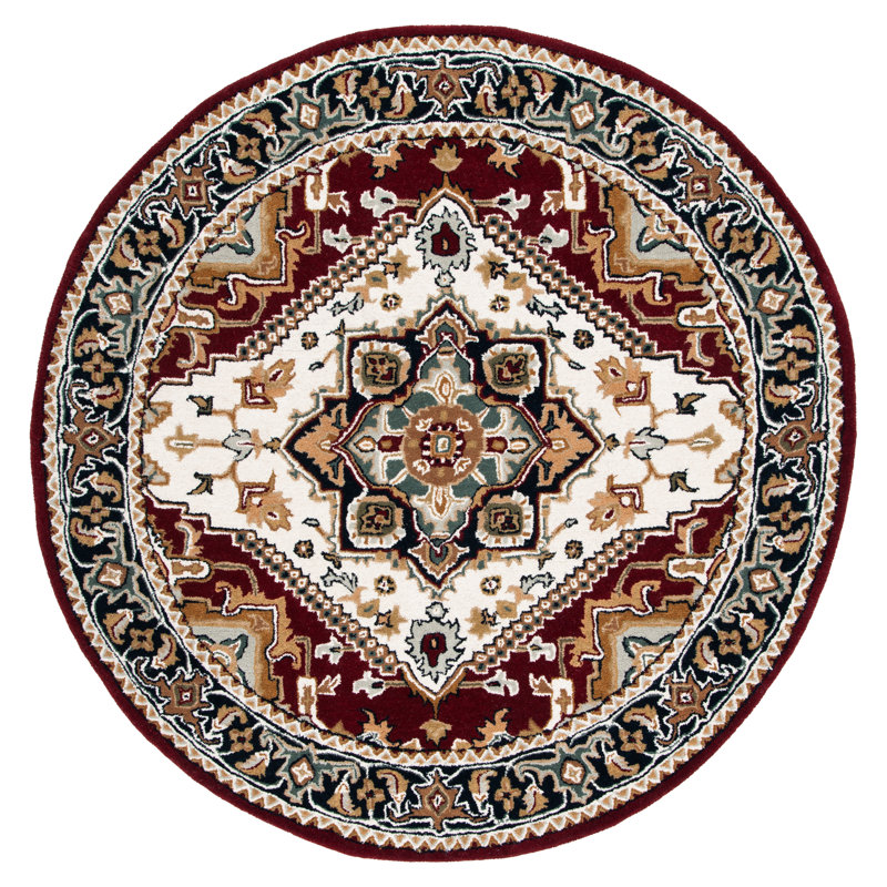Wahcheechee Hand Tufted Wool Oriental Rug, Round 4'