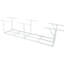 Support de rangement de garage en métal robuste de 2 x 8 pi, blanc, capacité de support de 400 lb, hauteur de 22 à 40 pouces modifiables, espace de plafond récupéré blanc supportant un poids de 450 lb, plancher réglable et transparent pour