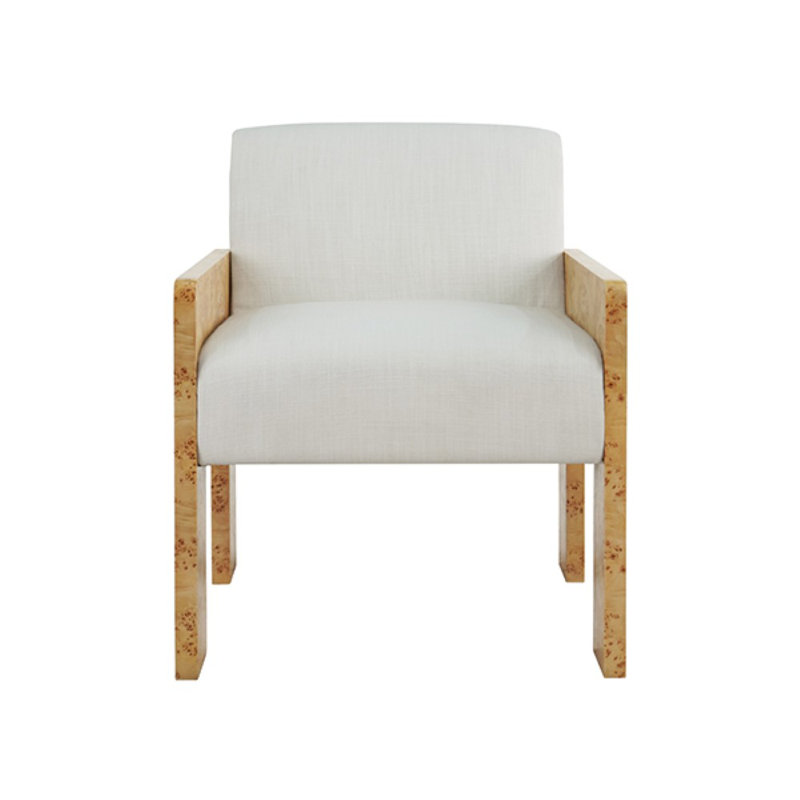 Astor Linen Armchair, Brown