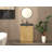 Monterey 23.6" Inch Freestanding Bathroom Vanity + Reinforced Black Acrylic Sink-2018121947