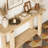 62.9" Modern Minimalist Console Table, Solid Wood Entryway Sofa Table-1041995062