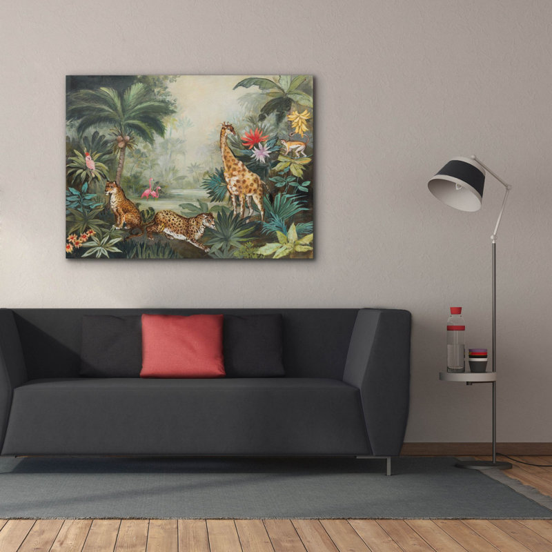 Toile épique «Jungle Life» par Julia Purinton, H 40 po x l 54 po x P 1,5 po