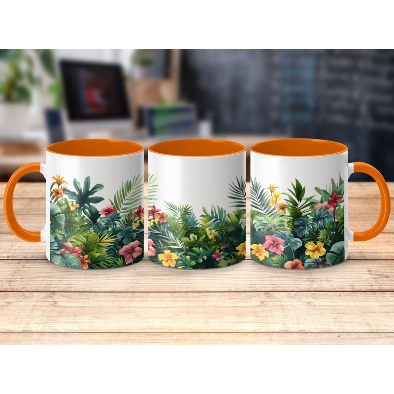 Ceramic Coffee Mug, Orange