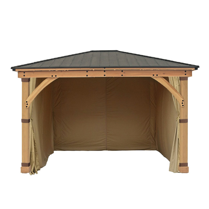 APEX GARDEN Polyester Side Wall for Gazebo, Beige