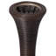 Vase de plancher décoratif autoportant en forme de cylindre antique, 41 po de hauteur, brun