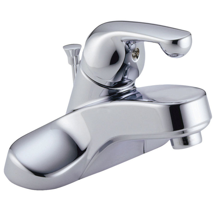 Classic Bathroom Sink Centerset Faucet in Chrome for IPS Inlets