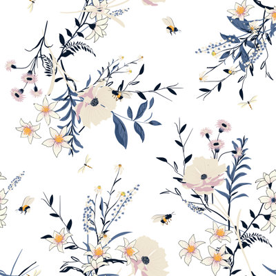 Peel & Stick Floral Roll