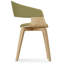 Lowell Bentwood Upholstered Dining Chair with Curved Backrest in Mid-Century Modern Style-1046673798