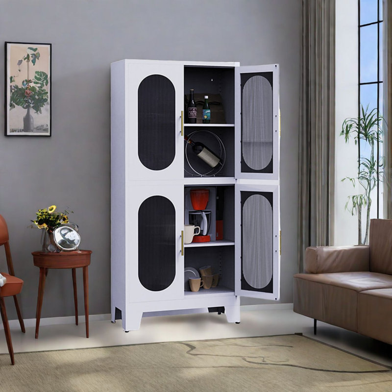 Armoire de rangement de 27,55 po de large Miguell