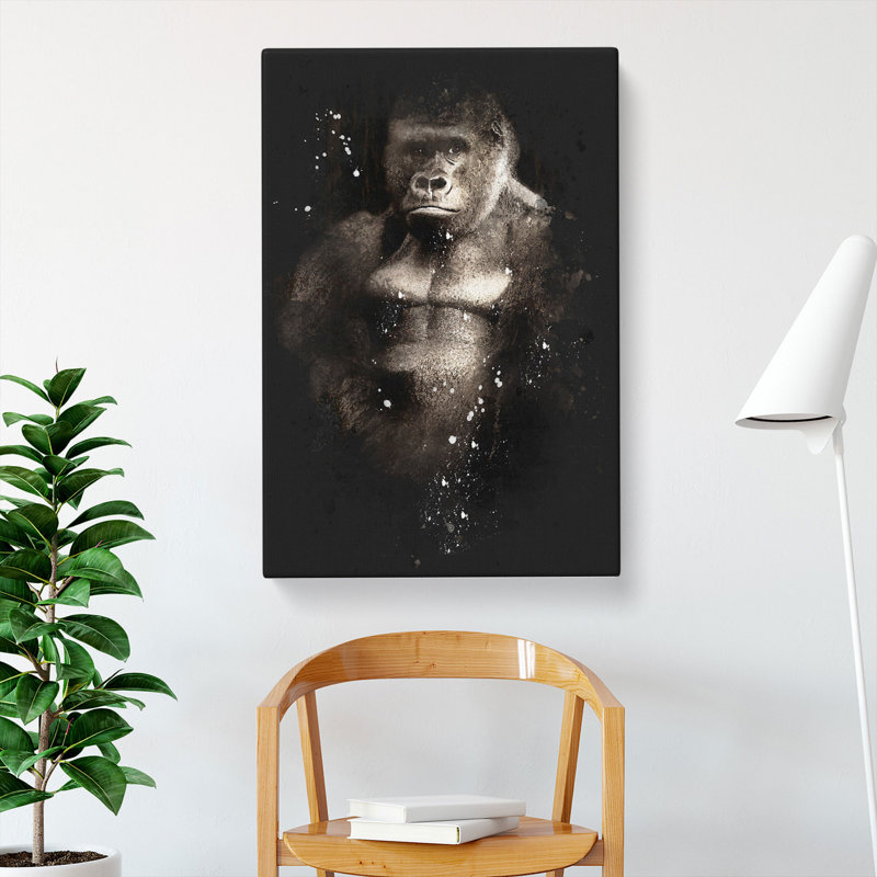 Silverback Gorilla Vol.2 - Wrapped Canvas, 50cm H x 35cm W x 3cm D