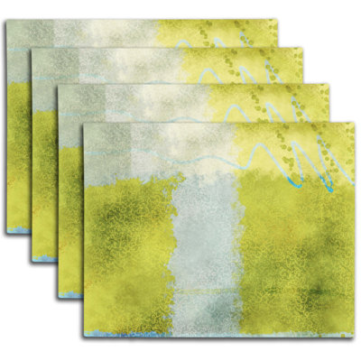 Napperon abstrait en polyester