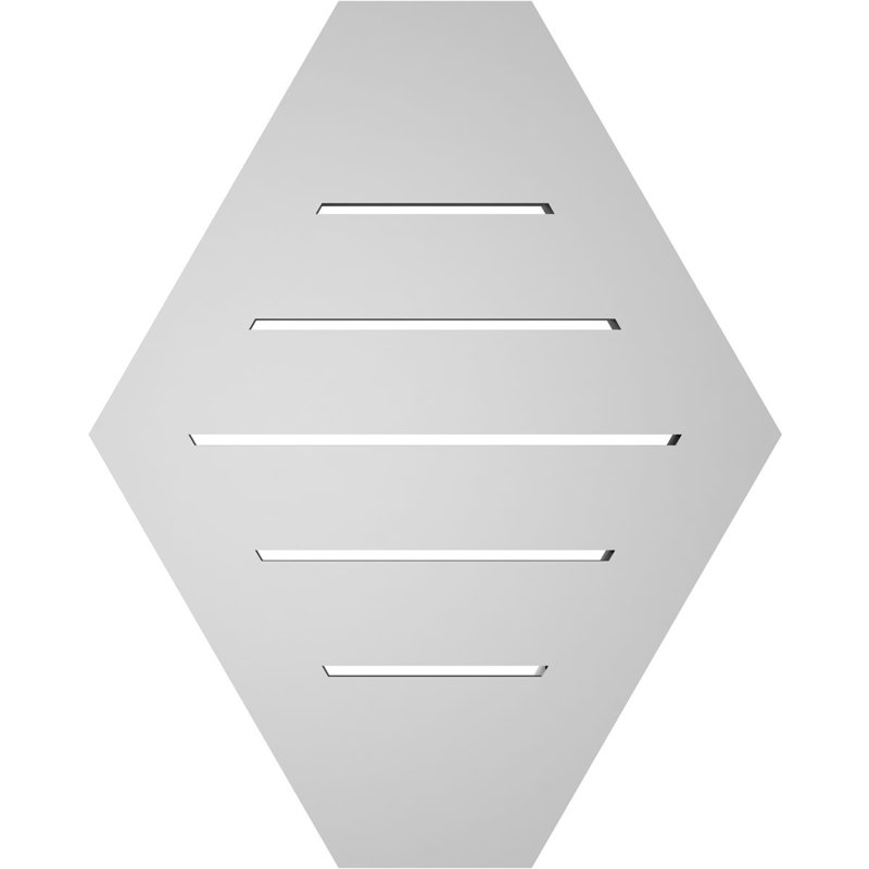 Évent horizontal fonctionnel à pignon en uréthane à surface horizontale Signature, H 20 po x l 16 po x P 2 po