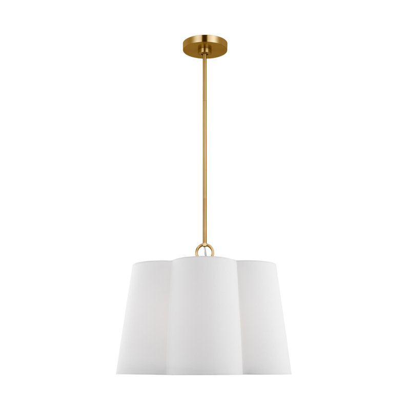 Bronte 3 - Light Medium Hanging Shade Burnished Brass, 3, 21.5" H x 22" W x 22" D