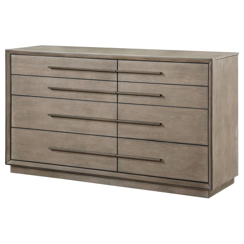 Carlwirt 70'' W 8 - Drawer Dresser, Walnut