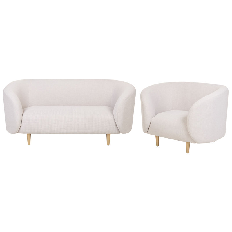 Jenkin 2 - Piece Living Room Set, Gold, Beige