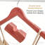 Premium Wooden Hangers With Adjustable Metal Clips & 360° Swivel Hook – 10-Pack-1099209713
