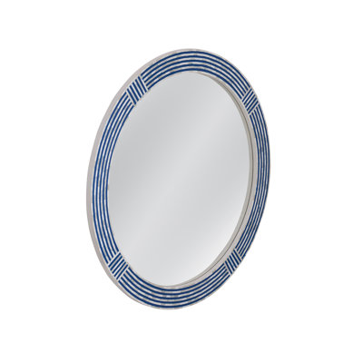  Blue Circle Wall Mirror