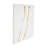 Metal Dimensional Textured Wavy Abstract White Wall Decor with Curved Gold Accents