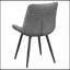 Chaise d'appoint pivotante grise touffetée (ensemble de 2)