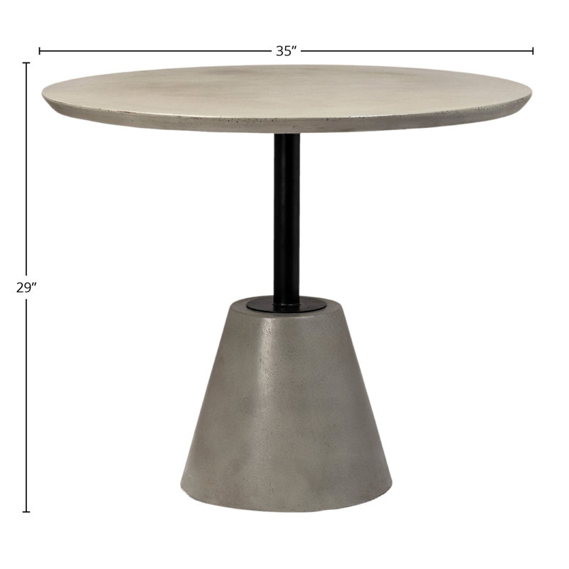 Carigan Concrete Outdoor Bistro Table