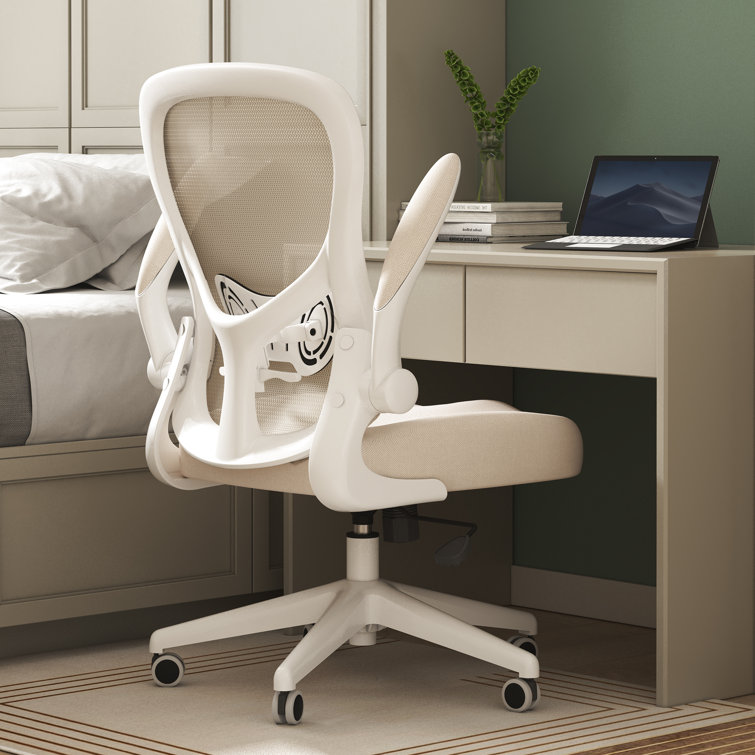 Faye Ergonomic Task Chair Inbox Zero Frame Color: White, Upholstery Color: Gray