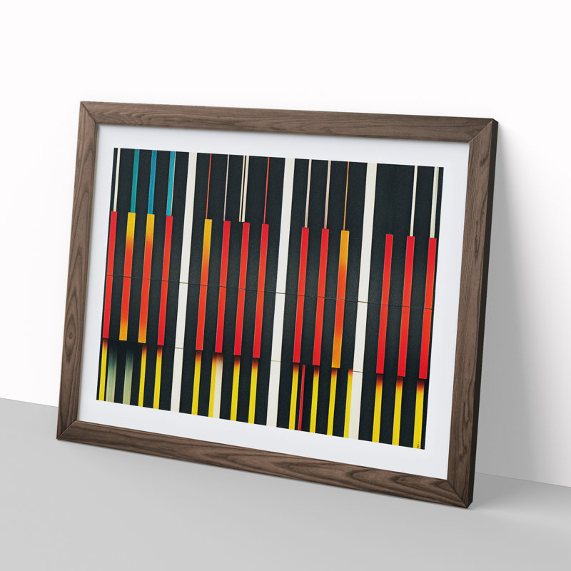 Audio Equalizer Abstract Art Vol.3 - Framed Print
