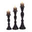 Ensemble de chandeliers de table en bois 3 pièces
