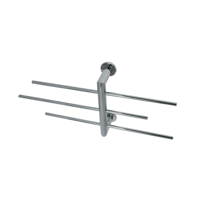 Porte-serviettes mural fluide, Chrome