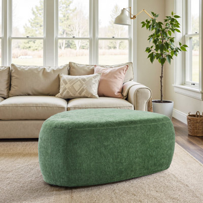 Caras Triangular Upholstered Ottoman