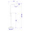 Lampe de travail / lecture sur pied 58 po P Pharmacie