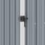 Peace Garden Firewood Shed 245x98x159 cm Galvanised Steel-874344994