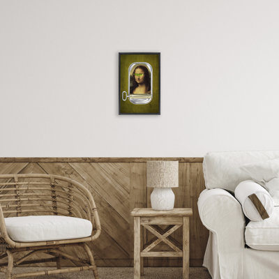 Canned Mona Lisa Floating Frame, design by Elo Marc