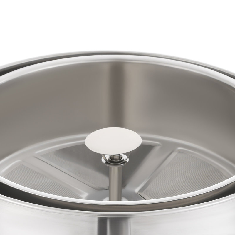 Distributeur de boissons gazeuses et d'urne en acier inoxydable 70 tasses (ensemble de 2)