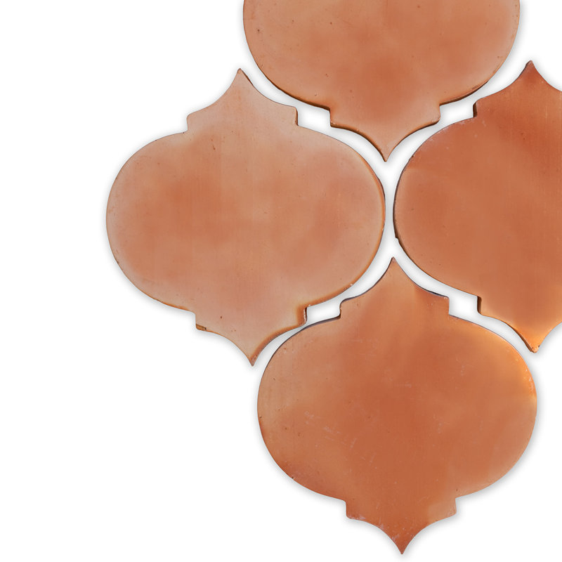 9" x 9 1/2" Arabesque Terra Cotta Wall & Floor Tile