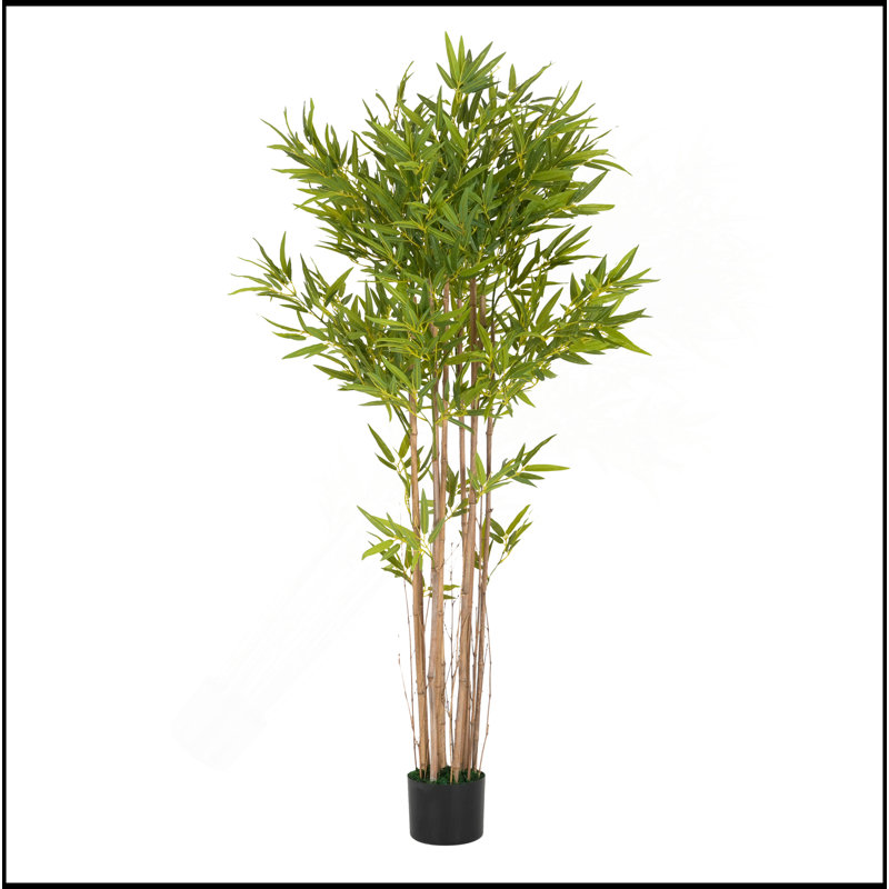 70 po bambou artificiel avec pot