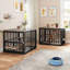 Meuble de cage d'angle pour chien Gurmukh-787019112-787019114