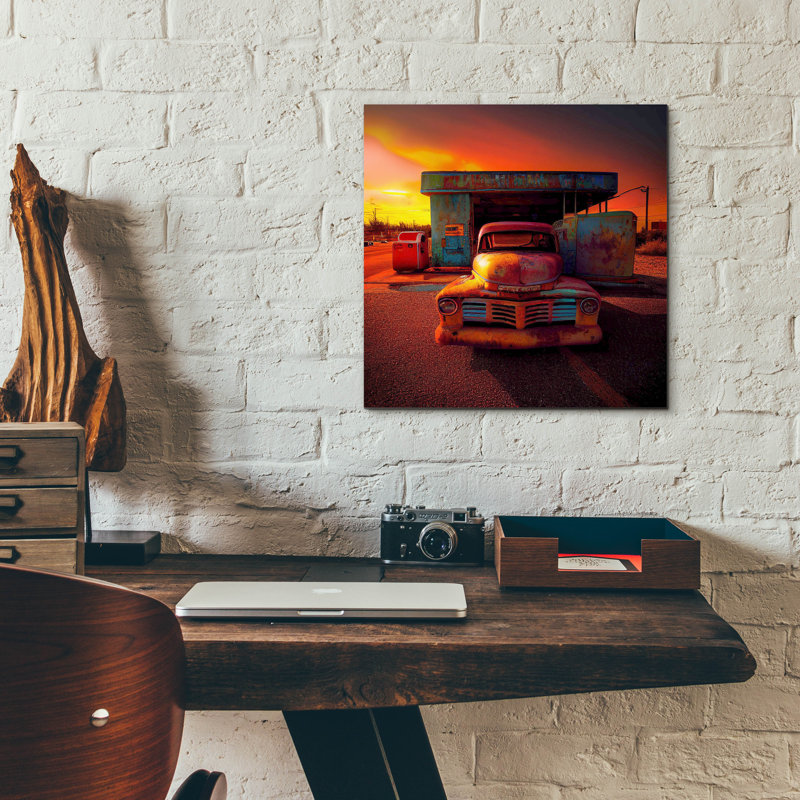 «Route 66 6» par Ray Heere, H 12 po x l 12 po
