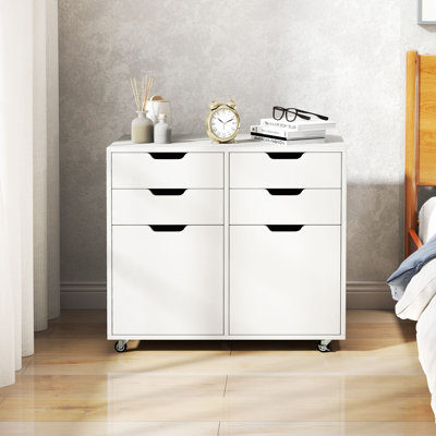 73cm Wide 4 -Drawer Mobile File Cabinet