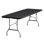 8Ft Folding Table Outdoor Camping Dining Table Fold Up Table Plastic Party Table With Carrying Handle For Parties Picnic